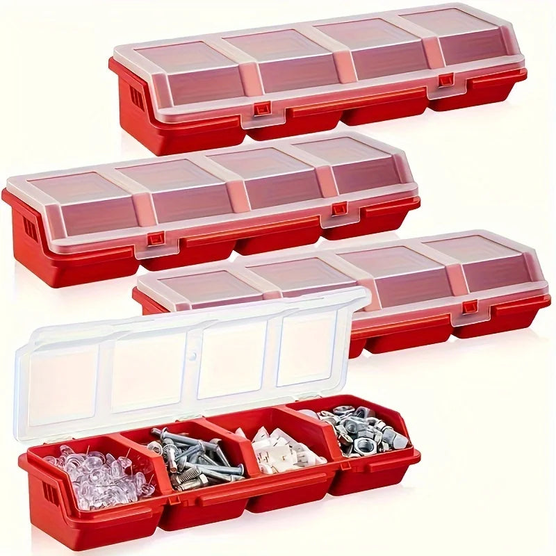 Multi-Compartment Organizer Box – Durable Plastic Case for Screws & Small Parts