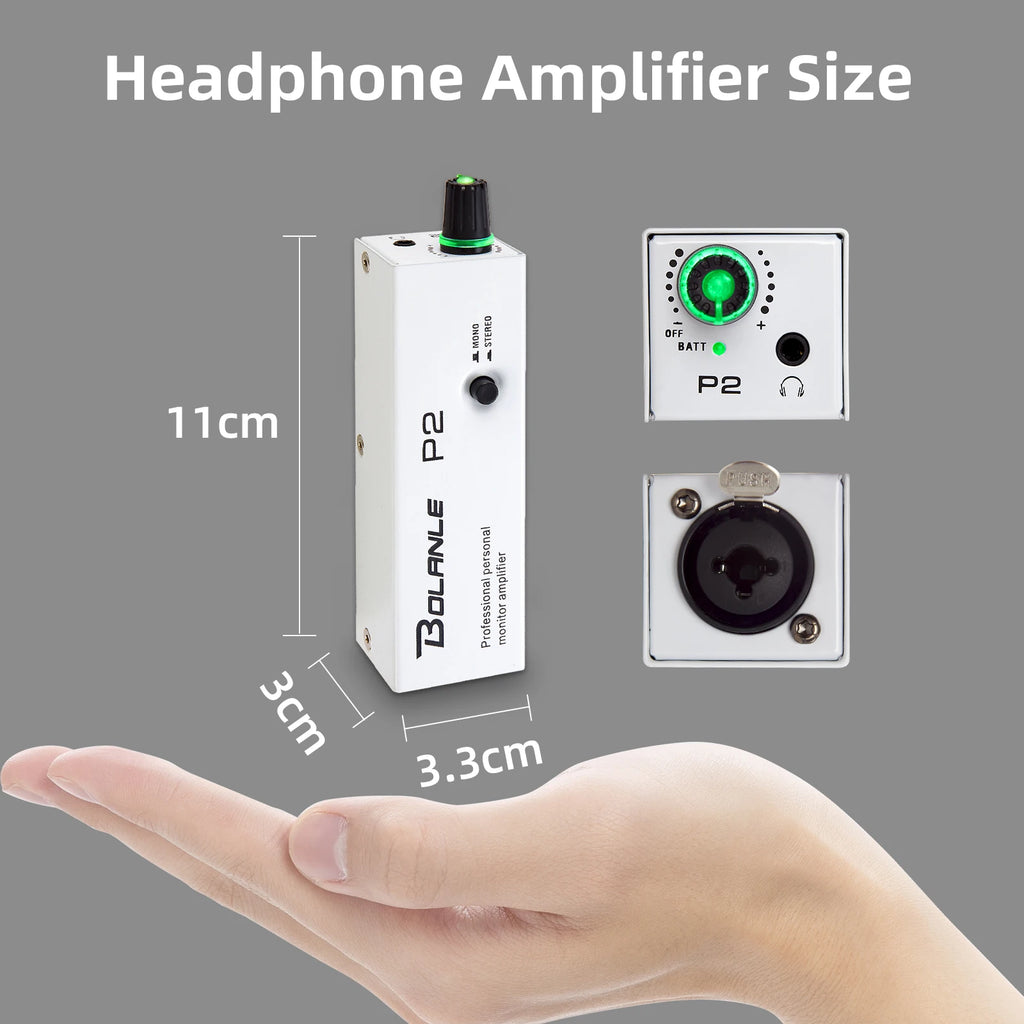 Bolanle P2 Personal In-Ear Monitor Amplifier – XLR/TRS Input
