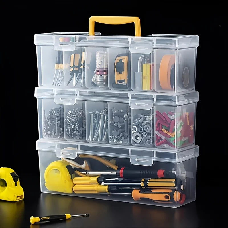 Stackable Tool Storage Box Set – 1pc or 7pc, Screws, Wrenches & Hardware