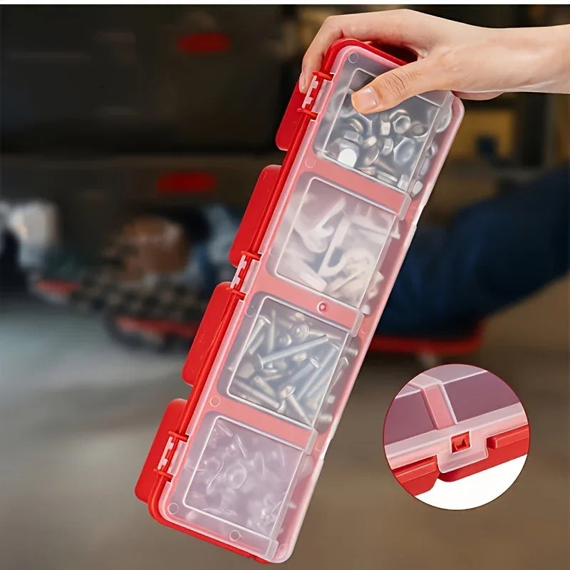 Multi-Compartment Organizer Box – Durable Plastic Case for Screws & Small Parts