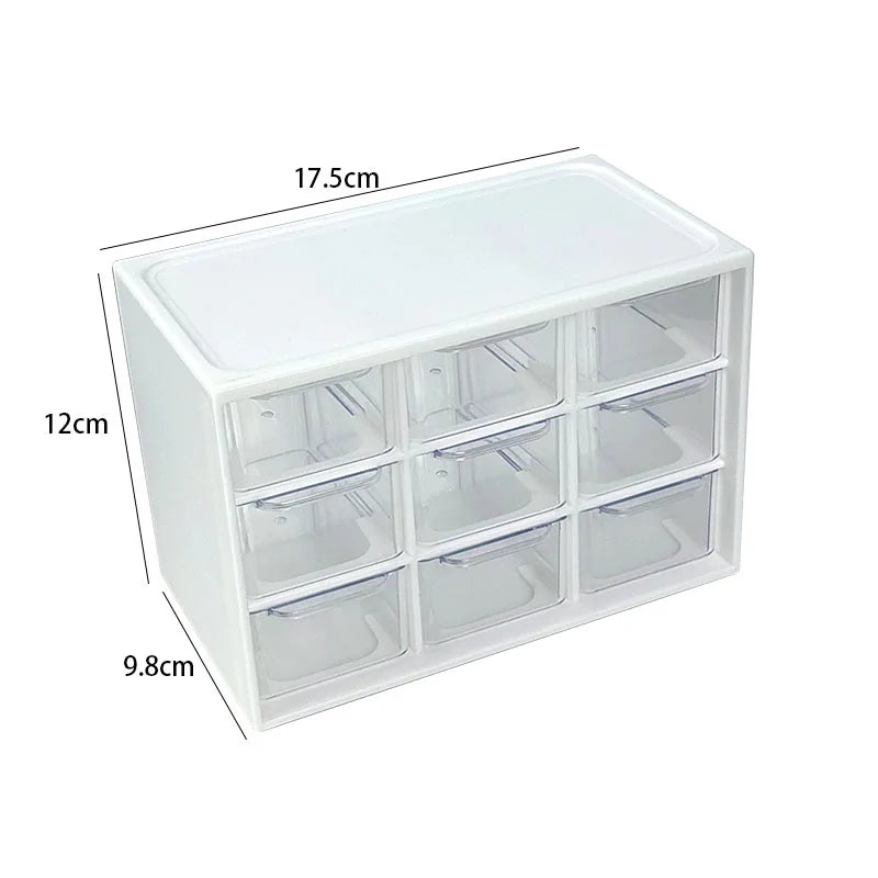 Dustproof Multi-Grid Desktop Organizer – Jewelry & Cosmetics Storage Box