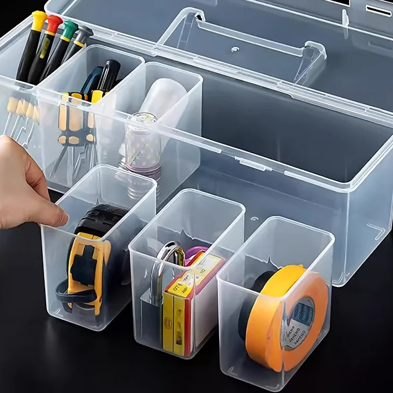 Stackable Tool Storage Box Set – 1pc or 7pc, Screws, Wrenches & Hardware