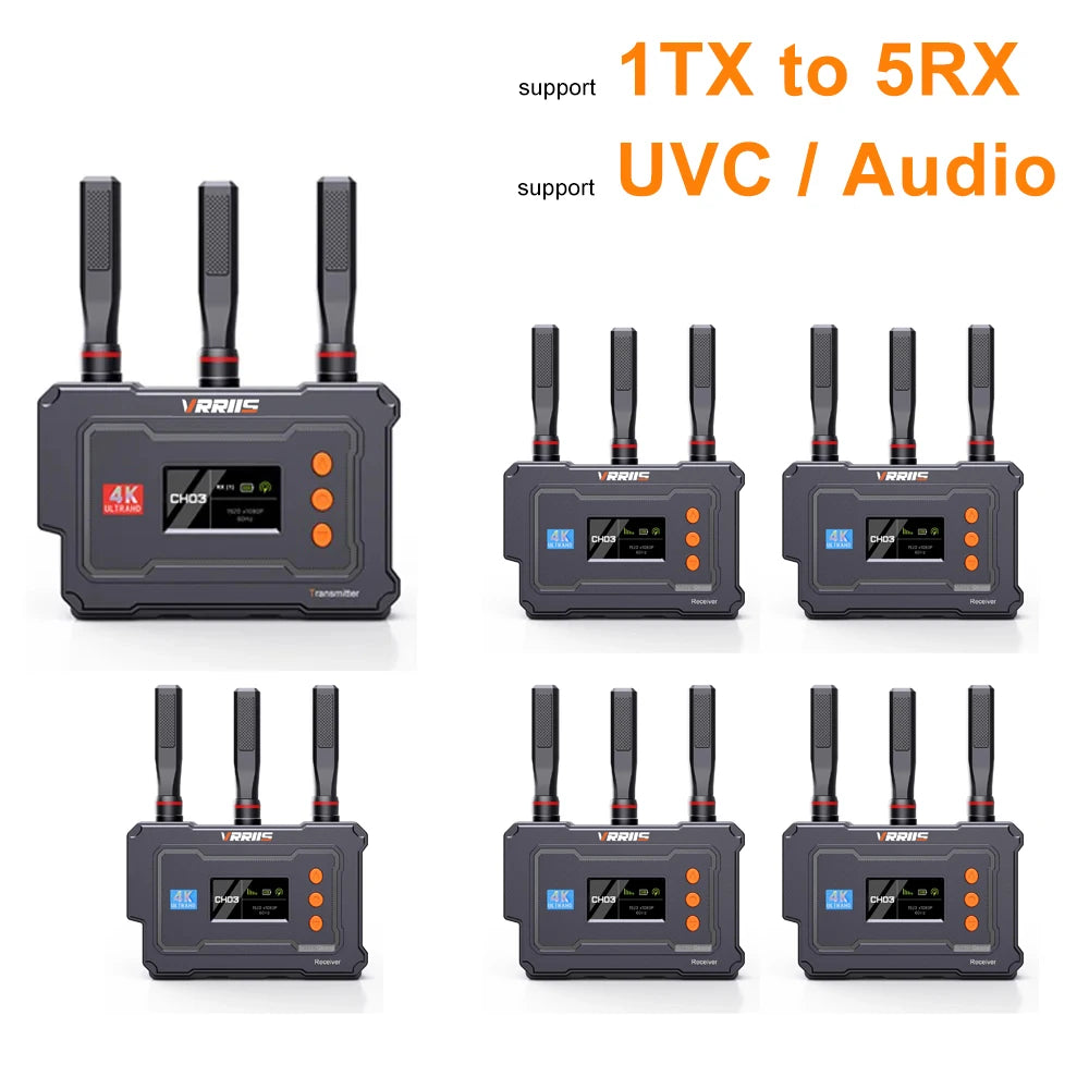 VRRIIS WL096 PRO 4K Wireless HDMI Extender – 450m Range