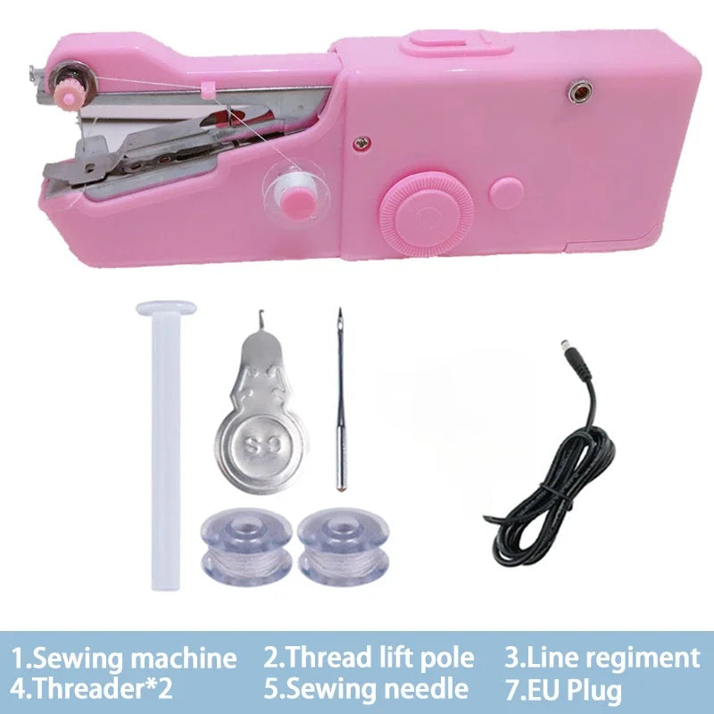 Portable Handheld Sewing Machine – Battery-Powered Mini Machine for Quick Repairs