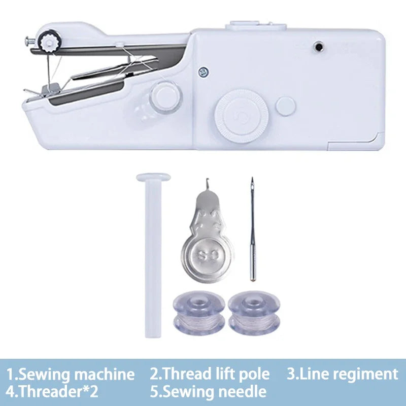 Portable Handheld Sewing Machine – Battery-Powered Mini Machine for Quick Repairs