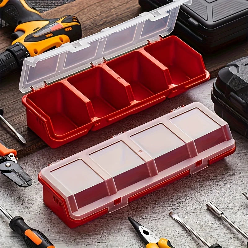 Multi-Compartment Organizer Box – Durable Plastic Case for Screws & Small Parts