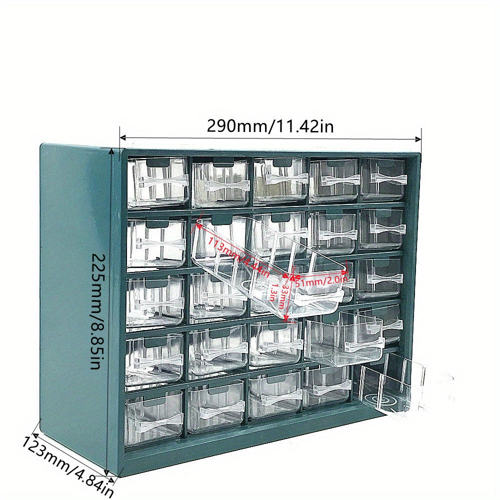 FNICEL 25-Drawer Wall-Mounted Parts Organizer – Screws, Bolts & Small Components
