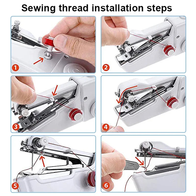 Portable Handheld Sewing Machine – Battery-Powered Mini Machine for Quick Repairs