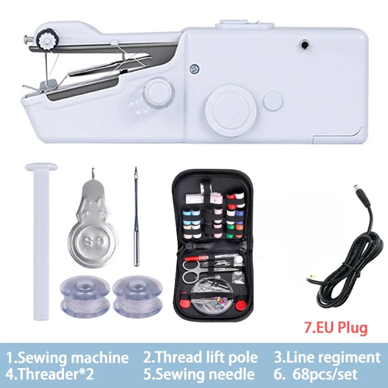 Portable Handheld Sewing Machine – Battery-Powered Mini Machine for Quick Repairs