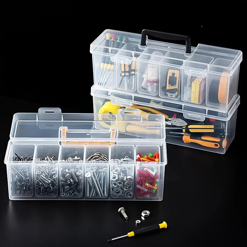 Stackable Tool Storage Box Set – 1pc or 7pc, Screws, Wrenches & Hardware
