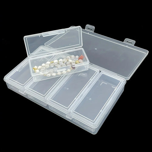 4-Divider Adjustable Storage Organizer Box – Craft & Sewing Supplies Container