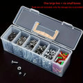 7-Piece Tool Parts Storage Set – 6 Small Boxes + 1 Large Box, Transparent