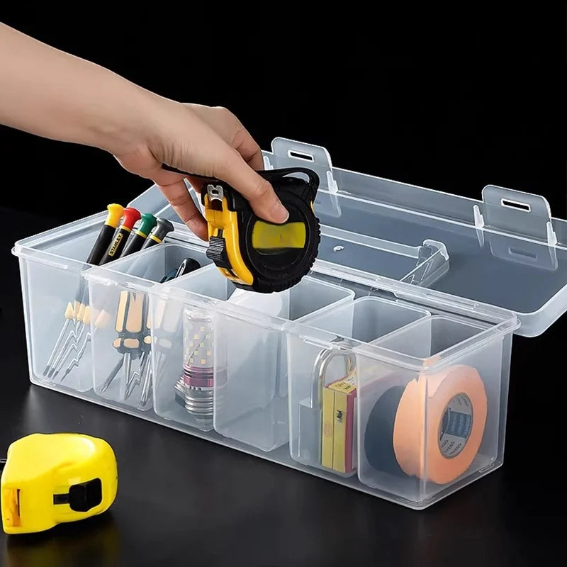 Stackable Tool Storage Box Set – 1pc or 7pc, Screws, Wrenches & Hardware