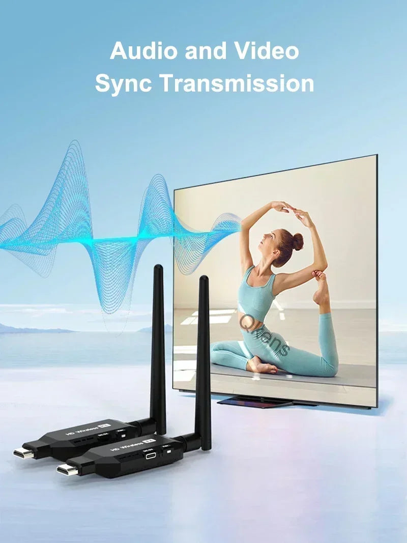 50m Wireless HDMI Extender – Transmitter & Receiver