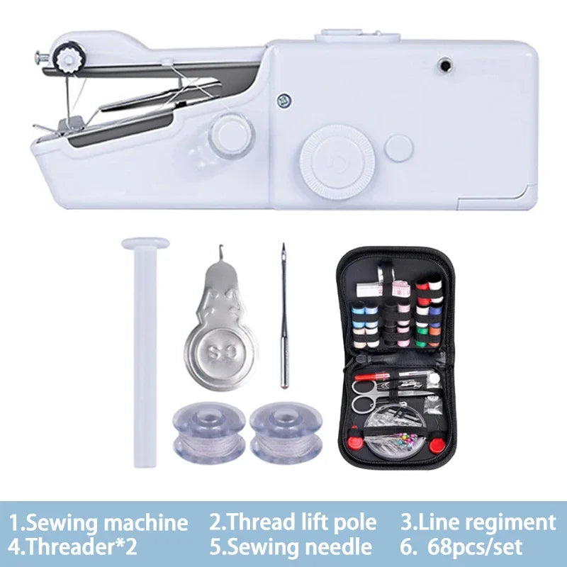 Portable Handheld Sewing Machine – Battery-Powered Mini Machine for Quick Repairs