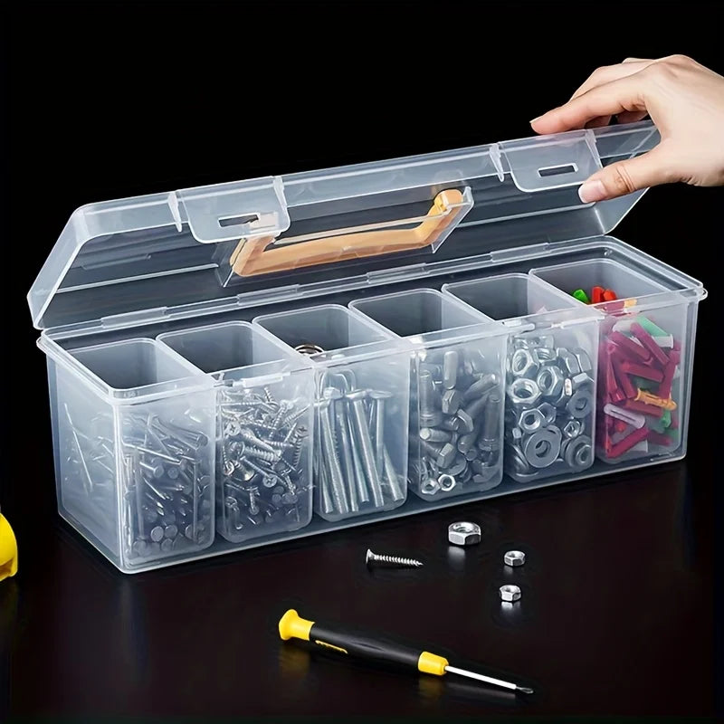 Stackable Tool Storage Box Set – 1pc or 7pc, Screws, Wrenches & Hardware