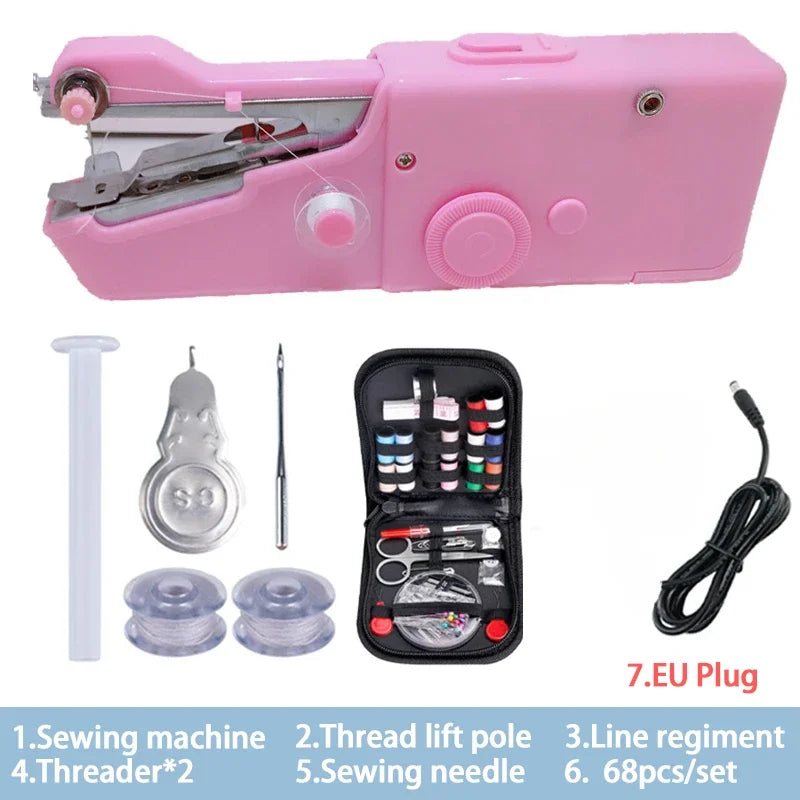Portable Handheld Sewing Machine – Battery-Powered Mini Machine for Quick Repairs