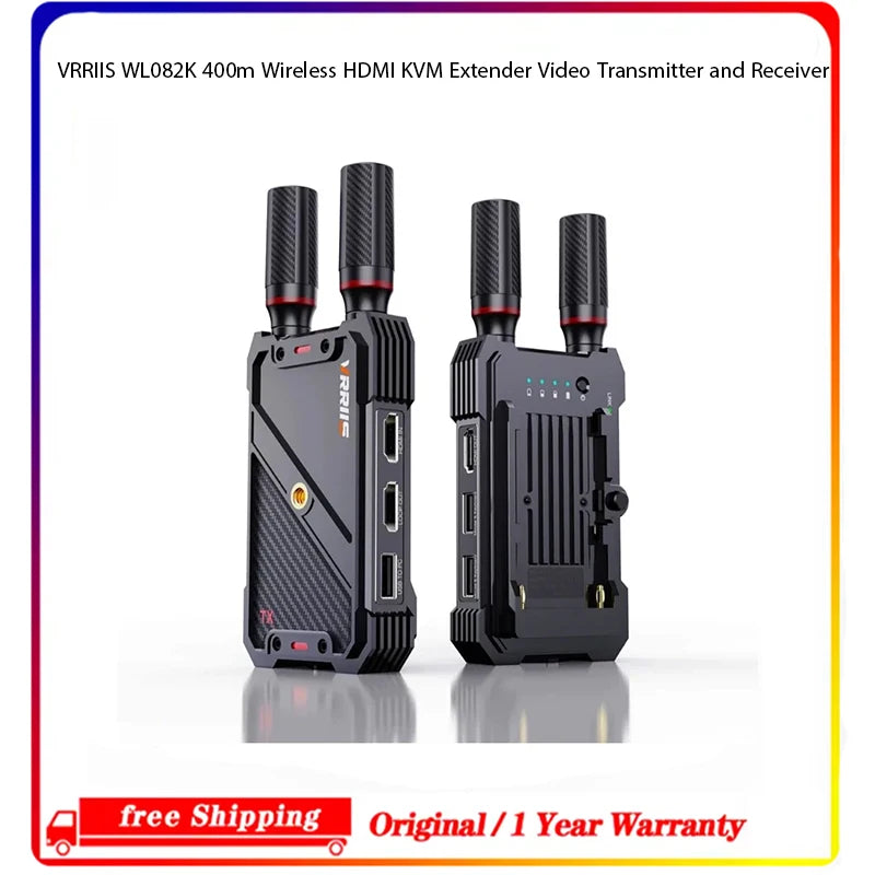 VRRIIS WL082K Wireless HDMI KVM Extender – 400m Range