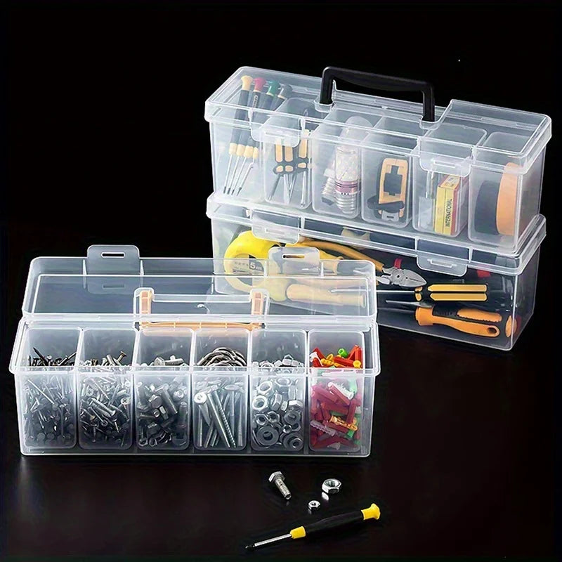 Stackable Tool Storage Box Set – 1pc or 7pc, Screws, Wrenches & Hardware