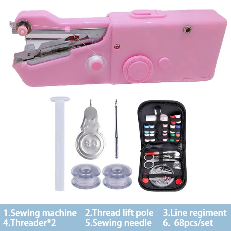 Portable Handheld Sewing Machine – Battery-Powered Mini Machine for Quick Repairs