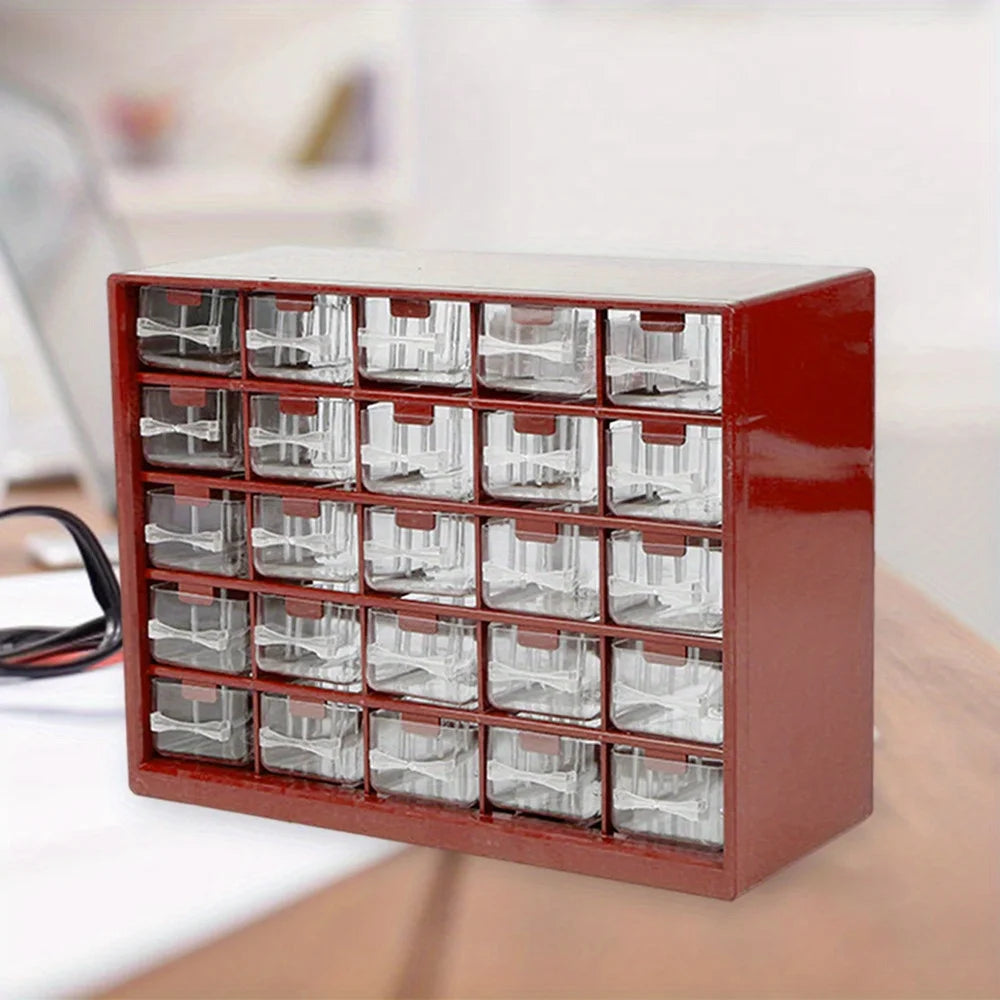 FNICEL 25-Drawer Wall-Mounted Parts Organizer – Screws, Bolts & Small Components