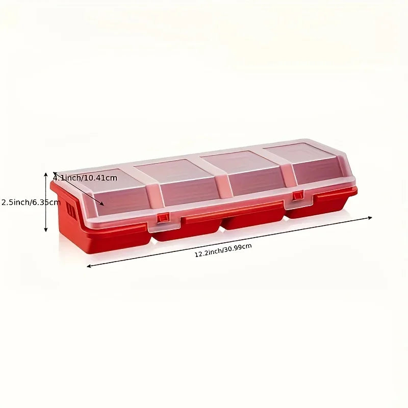 Multi-Compartment Organizer Box – Durable Plastic Case for Screws & Small Parts