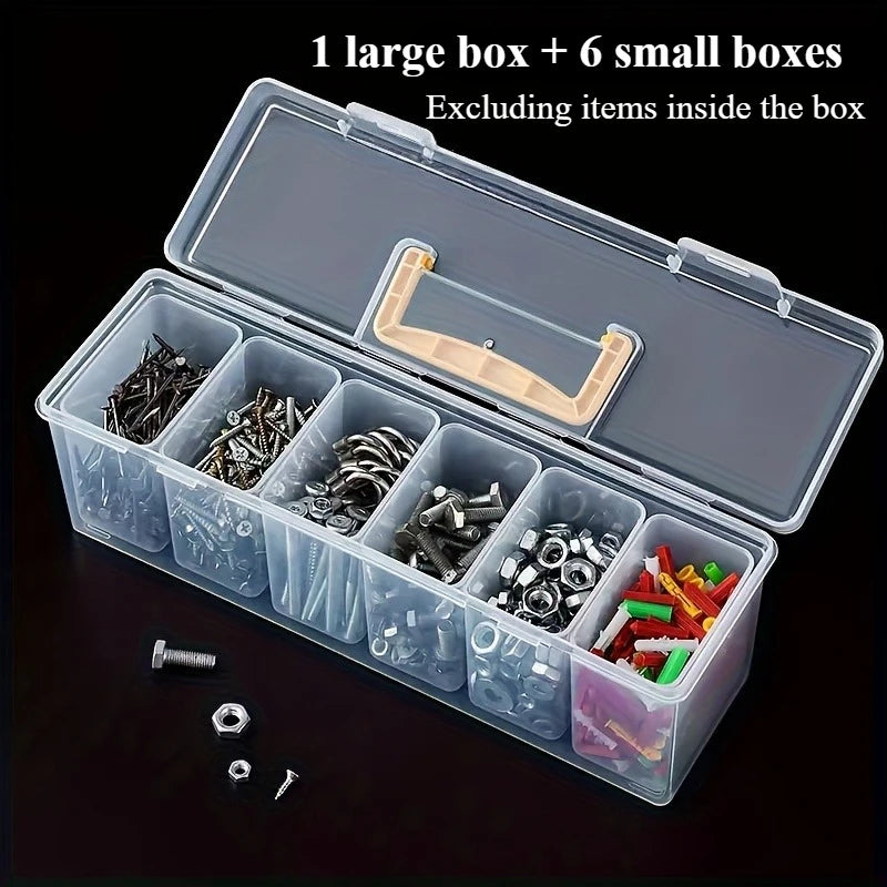Stackable Tool Storage Box Set – 1pc or 7pc, Screws, Wrenches & Hardware