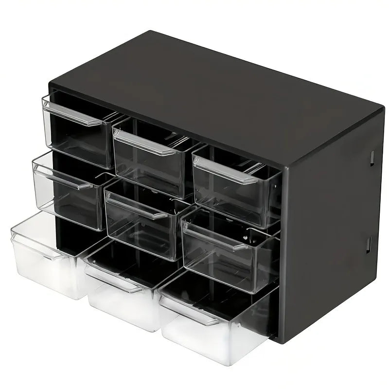Dustproof Multi-Grid Desktop Organizer – Jewelry & Cosmetics Storage Box